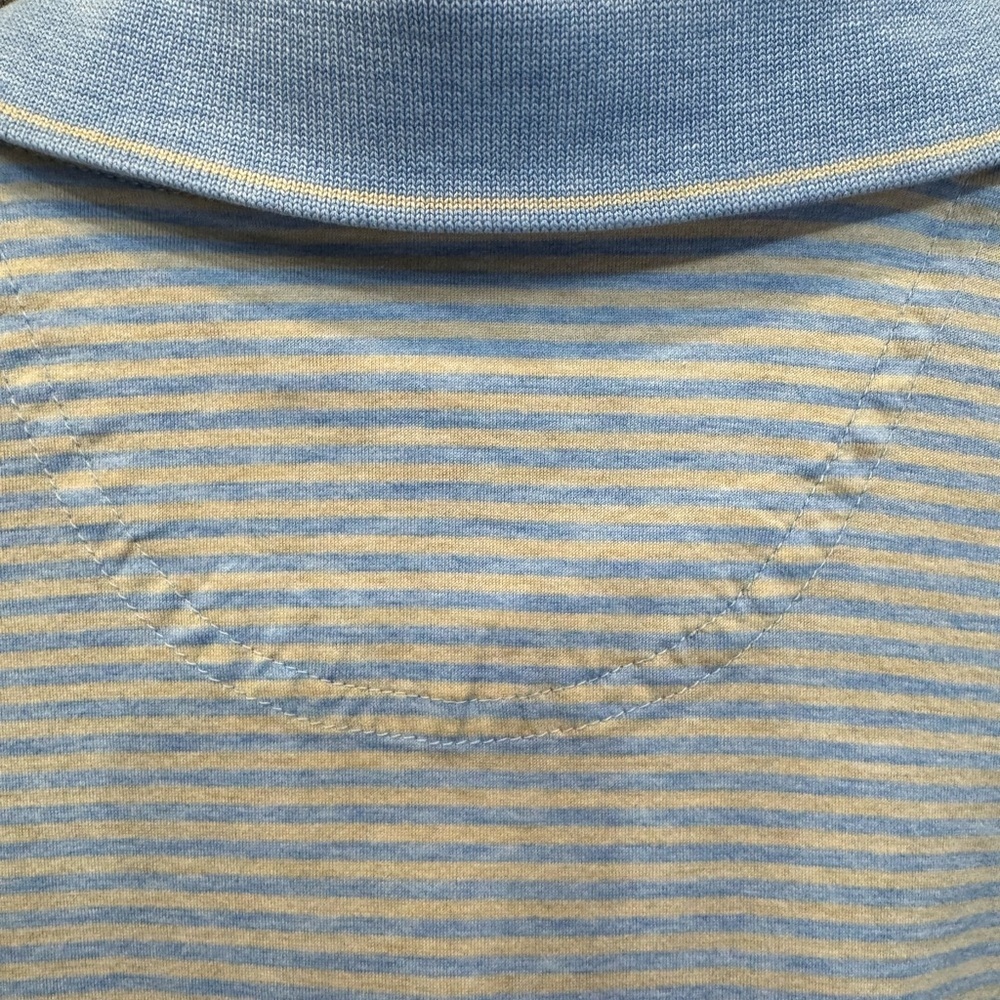 Gary Player Golf Polo Men's Blue Striped - Picture 3 of 4